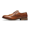 thumbnail image 2 of Zapatos de Vestir Bruno Marc para Hombre con Cordones y Diseño Wingtip Marrón 9.5W, 2 of 6