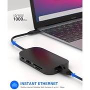TOTU 9 in 1 USB C Hub Compatible with MacBook Pro Air and Type C Laptops