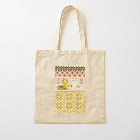 Alpaca Christmas Sweater Pattern Cotton Tote Bag Canvas Tote Bag  Family Gift For Mother  Her