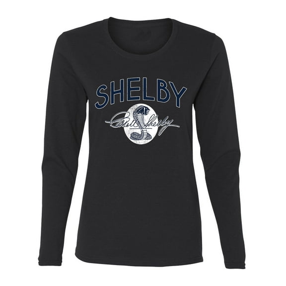 Wild Bobby Ford Shelby Retro Cobra Logo Women Graphic Long Sleeve Tee