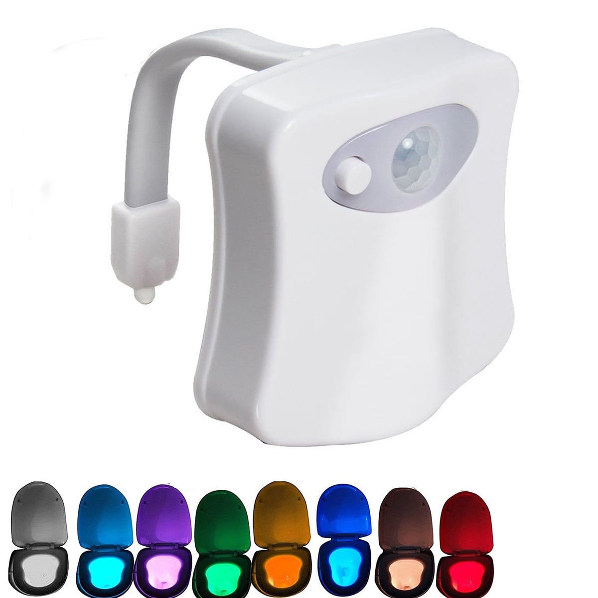GLiving Toilet Night Light, 16Color Led Motion Activated Toilet Seat