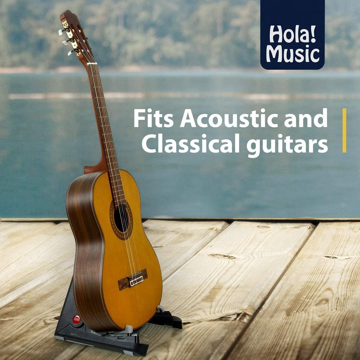 Hola! Music Portable Stand for Acoustic and Classical Guitars