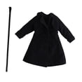 thumbnail image 2 of kokiya 1/12 Action Figure Blazer Compact Party Stylish Gift Decor Toy Birthday Coat Black, 2 of 8