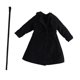 thumbnail image 2 of 1/12 Figura de acción a escala Blazer Abrigo Traje Ropa en miniatura para cosplay Negro, 2 of 8
