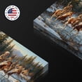 thumbnail image 3 of Native American Warriors on Horseback Wall Art Canvas Prints Winter Landscape with Teepees Scene Poster Artwork Rustic Western Decor for Bedroom Living Room--, 3 of 8
