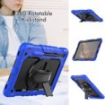 thumbnail image 3 of Allytech Galaxy Tab S8 2022 / Tab S7 2020 11 Inch Case (SM-X700/706/T870/T875) with Screen Protector,  Rugged Shockproof Strap Rotating Kickstand Protective Cover for Samsung Galaxy Tab S8/ Tab S7, 3 of 7
