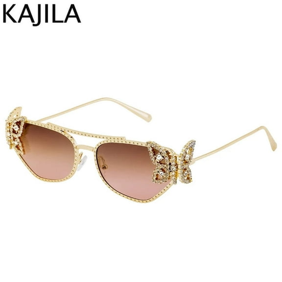 Cat Eye Rhinestone Eyewear-UV400