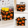 thumbnail image 7 of RATGDN Collapsible Fabric Cube Storage Bin with Double Handles for Living Room Bedroom Office Black - Orange Juice Fruit, 7 of 7