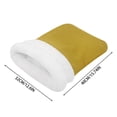 thumbnail image 3 of Semi Enclosed Extra Thick Warm Cat Bed, Soft Cozy Sleeping Cave for Indoor Cats Winter Rest, 3 of 4