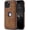 Brown, variant on AIOVETEAB Compatible with iPhone 12 Pro Max Case Premium Leather TPU Hybrid Case Cover,Navy Blue