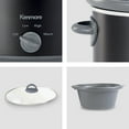 thumbnail image 6 of Kenmore 5 qt (4.7L) Slow Cooker, Black and Gray, Compact Countertop Cooking, Simple Dial Control, 6 of 12