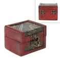 thumbnail image 4 of Caja de madera decorativa vintage para guardar joyas, con cerradura, para regalar dulces de boda (Narciso), 4 of 10