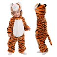 thumbnail image 1 of Disfraz TONWHAR para bebés y niños pequeños, Halloween, tigre naranja, 2-3T, 1 of 9