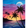 thumbnail image 1 of Cuadros Decorativos Playa Puesta de sol Cuadro sin marco Pintura al óleo por números Kit de cuadros pintados a mano Ehuebsd Nuevos Originales, 1 of 9