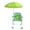 green, variant on S SERENABLE Kids Camping Chair with Umbrella Practical Beach Chair for Park Garden Trips blue