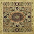 thumbnail image 1 of Ahgly Company Indoor Square Abstract Saddle Brown Abstract Area Rugs, 8' Square, 1 of 6