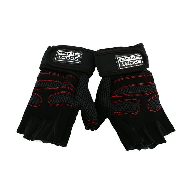 Guantes de medio dedo, entrenamiento de gimnasio, guantes de ciclismo para Fitness, guantes de Fitness con peso, diseño aerodinámico Jadeshay A