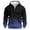 Blue, variant on DPTALR George Men's Long Sleeve Casual Fashion Gradient Zipper Pullover Hoodies,Sweatshirts with Pocket,Navy,Big and Tall Men M