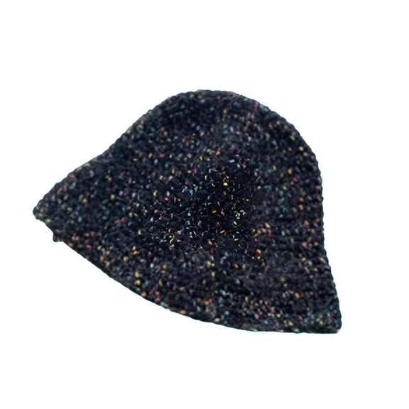 TELOLY Bucket Hat,Soft Knit Bucket Hats,Keeps Cozy and Warm Crochet Hats for Women,Style1