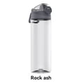 thumbnail image 2 of Naiovety Taza deportiva Cerradura de seguridad portátil Botella de agua de reposición Botellas insípidas no tóxicas Navidad para el hogar al Kits de desorden para acampar gris roca 620ml, 2 of 6