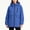 Blue windproof hooded jacket women a1, variant on Women's Hooded Zip Up Windproof Jacket with Pockets Solid Color Casual Coat Trendy Outdoor Hiking Fall Winter Outfit, Navy L
