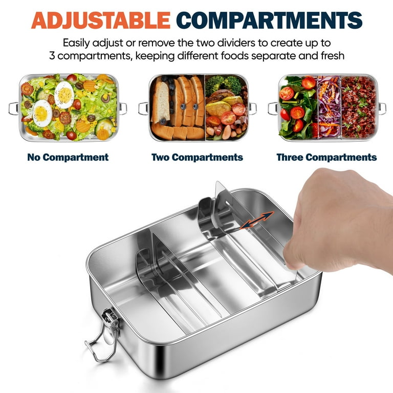 Vesteel Stainless Steel Bento Box, 47oz, with Carry Bag photo 8