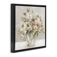 thumbnail image 2 of Stupell Industries Farmhouse Soft Neutral Floral Still Life Black Floating Frame Canvas Art, 18 x 18, by Carol Robinson, 2 of 8
