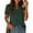 Green, variant on Patlollav Clearance Womens Loose Casual Short Sleeve V-Neck Solid Casual Blouse T-Shirt Tunic Tops