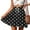 Black, variant on Sentmoon Summer Skirts for Women 2025 Plus Size Drawstring High Waist Boho Beach Skirt Flowy Pleated Vacation Polka Dots Print Loose Breathable Cute Skirts Fashion for Lounge at Home XXL