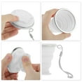 thumbnail image 3 of Unique Bargains 1 Pc Collapsible Cups Portable Small Folding Cup Bears Design Folded Height 1.4cm Camping Water Cup 180ml Transparent White, 3 of 5