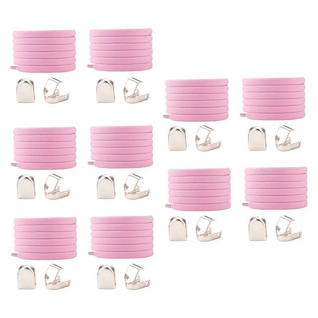 Cordones elásticos sin lazo Sunnimix para adultos Rosado
