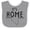 Heather and White, variant on Inktastic It's Home- State of Nevada Outline Distressed Text Boys or Girls Baby Bib