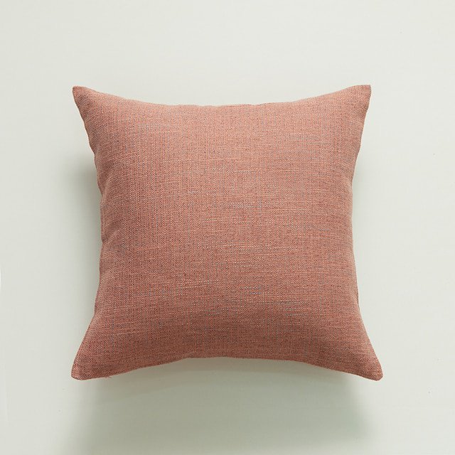 Home Decorative Pure Color Cotton Hemp Tassel Pillow Cover For Home Simple Art Style Square Pillow Cushion Cover Without Core