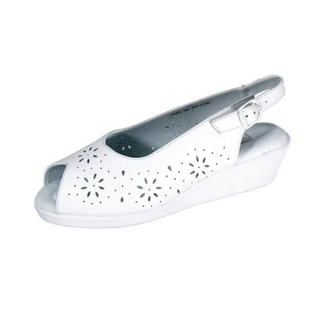 

24 HOUR COMFORT Anne Wide Width Comfort Shoes For Work and Casual Attire WHITE 8