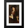 thumbnail image 2 of Hans Makart 10x14 Black Modern Framed Museum Art Print Titled - Portrait of a Lady with a Fan (1885), 2 of 5