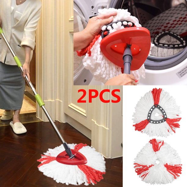 4/2/1Pcs TSV Microfiber Mop Head Replacement, 360degree Spin Mop Replacement Head, Machine