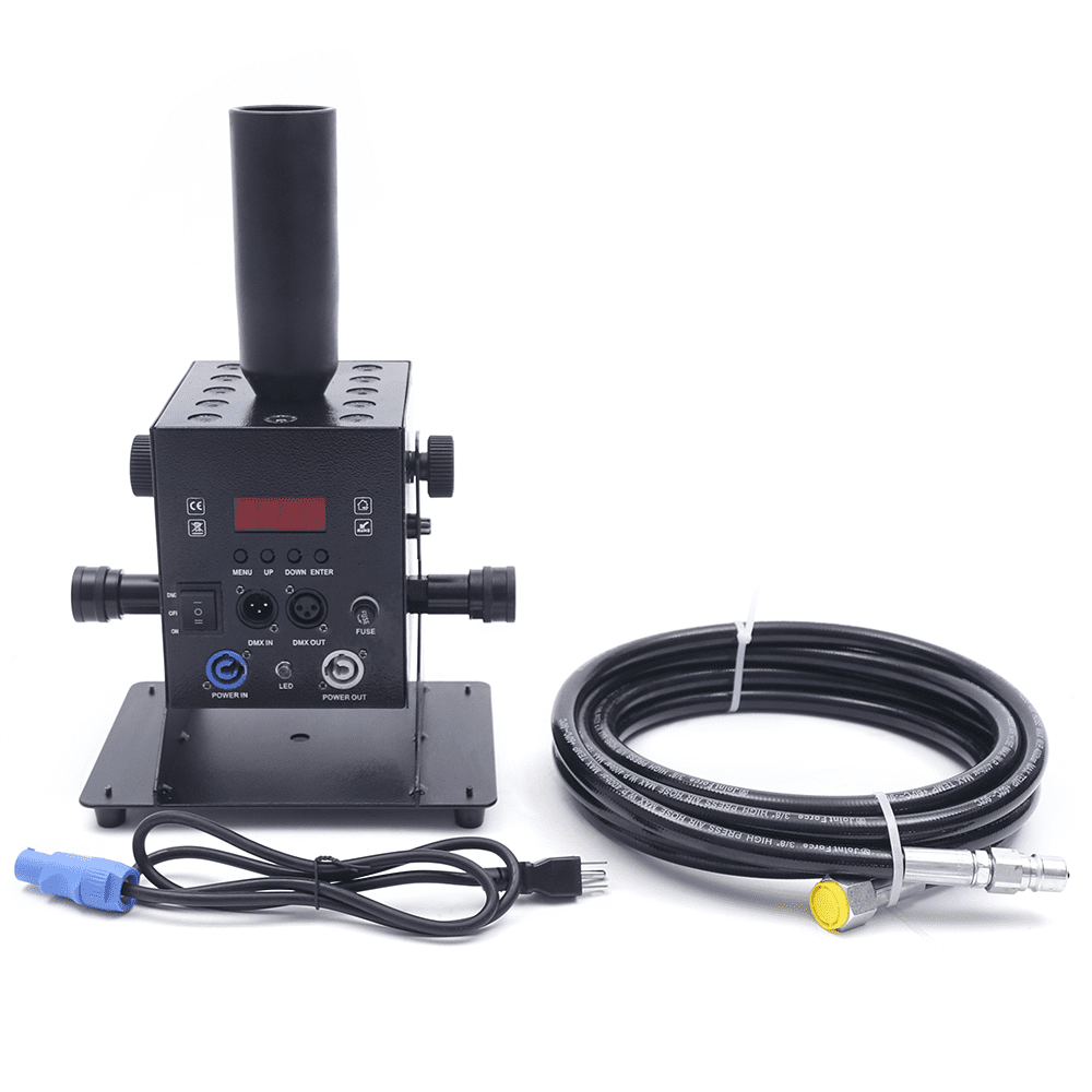 ANQIDI 12x3W LED CO2 Jet Machine, RGB 3 In1 Multi-angle Ejector DMX Control for Stage DJ Party Show Effect Fog Smoke Machine