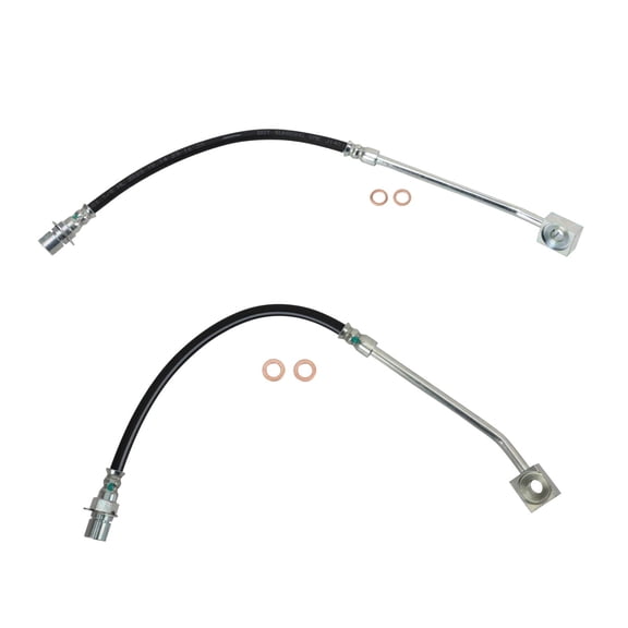 TRQ Front Brake Hose Set Fits 1999-2003 Ford Windstar