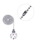 thumbnail image 5 of Inteprter 2 uds cadena de luz de ventilador extensión de cadena de tracción de acero inoxidable línea de bola de cristal colgante decorativa Iluminación novedosa Inteprter HA001256-00B, 5 of 6