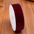 thumbnail image 4 of Valentine's Day Wine Red Velvet Ribbon - 1, 2 Inch Width - Classic Elegant Flocked Ribbon for Gift Wrapping, Crafts, and Decorations, 4 of 4