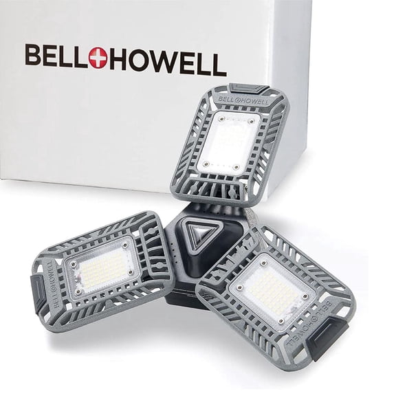 Bell + Howell Triburst Activate Deluxe White Motion Sensor 5500 Lumen Adjustable LED Light Panel Easy Care