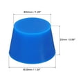 thumbnail image 2 of Uxcell Silicone Rubber Tapered Plug 32mm to 39mm Solid Blue for Powder Coating, Painting, Laboratory Use 2 Pieces, 2 of 5
