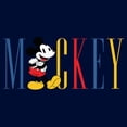 thumbnail image 2 of Boy's Mickey & Friends Primary Colors Name Graphic Tee Navy Blue Large, 2 of 4