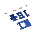 thumbnail image 2 of 4x Placa de deslizamiento Base de caja de cambios soporte de caja de cambios para 1/18 RC camiones vehículos piezas de repuesto Azul, 2 of 7