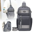 thumbnail image 2 of HCTSHG EDC Sling Bag Crossbody Backpack Sport Bag Pack Chest Shoulder Bag for Men One Strap Motorcycle for Hiking Walking Biking Travel Cycling with USB Charger Port, 2 of 9