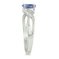 thumbnail image 2 of SZUL Women's Tanzanite and Diamond Twist Ring in 10K White Gold, 2 of 3