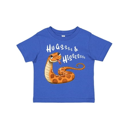 

Inktastic Hugs and Hisses- Cute Snake for Valentines Day Gift Toddler Boy or Toddler Girl T-Shirt