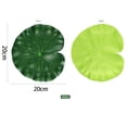 thumbnail image 2 of 10 Pieces Artificial Fake Lotus Leaf Pool Floating Plants Home Table Party Decor, 2 of 8