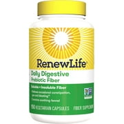 Adult Daily Digestive Prebiotic Fiber | 150 Vegetarian Capsules | by Renew Life