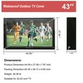 thumbnail image 3 of Ageszoe Outdoor TV Cover with lock, Hard and Durable, Clear Television Enclosure with TV Bracket for 40-43 inch Screens, 3 of 11